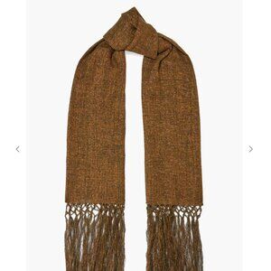 Brunello Cucinelli Copper Scarf with Fringe